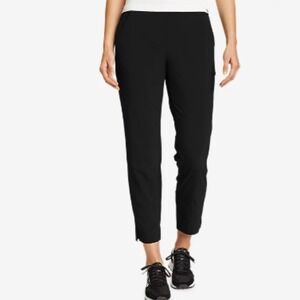 Eddie Bauer Women's Departure Ankle Pants, Black, XL